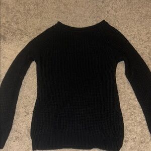 Women's Black Mesh Sweater Size Medium